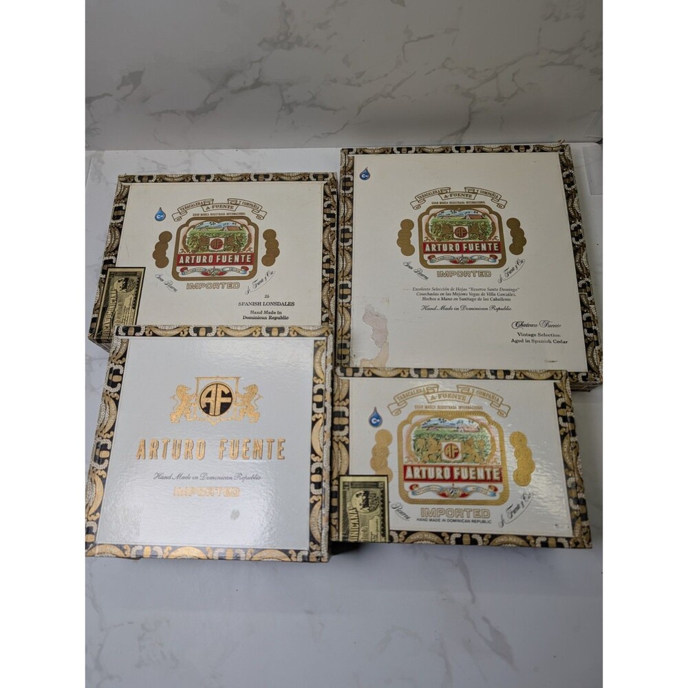 Arturo Fuente Macanudo Cigar Box Lot 4 Wooden Tobacciana Boxes